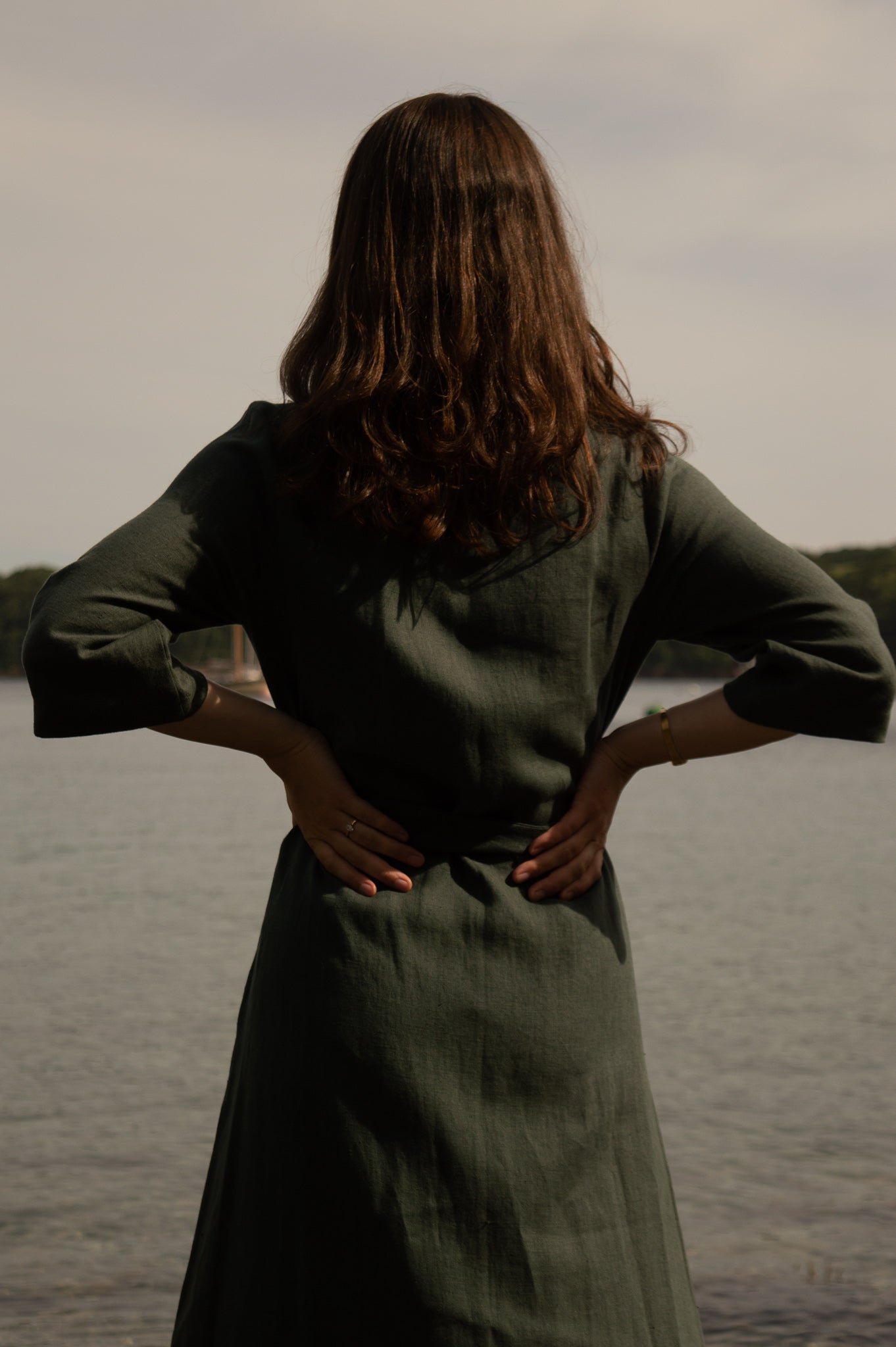 Delphi Linen Kimono Robe