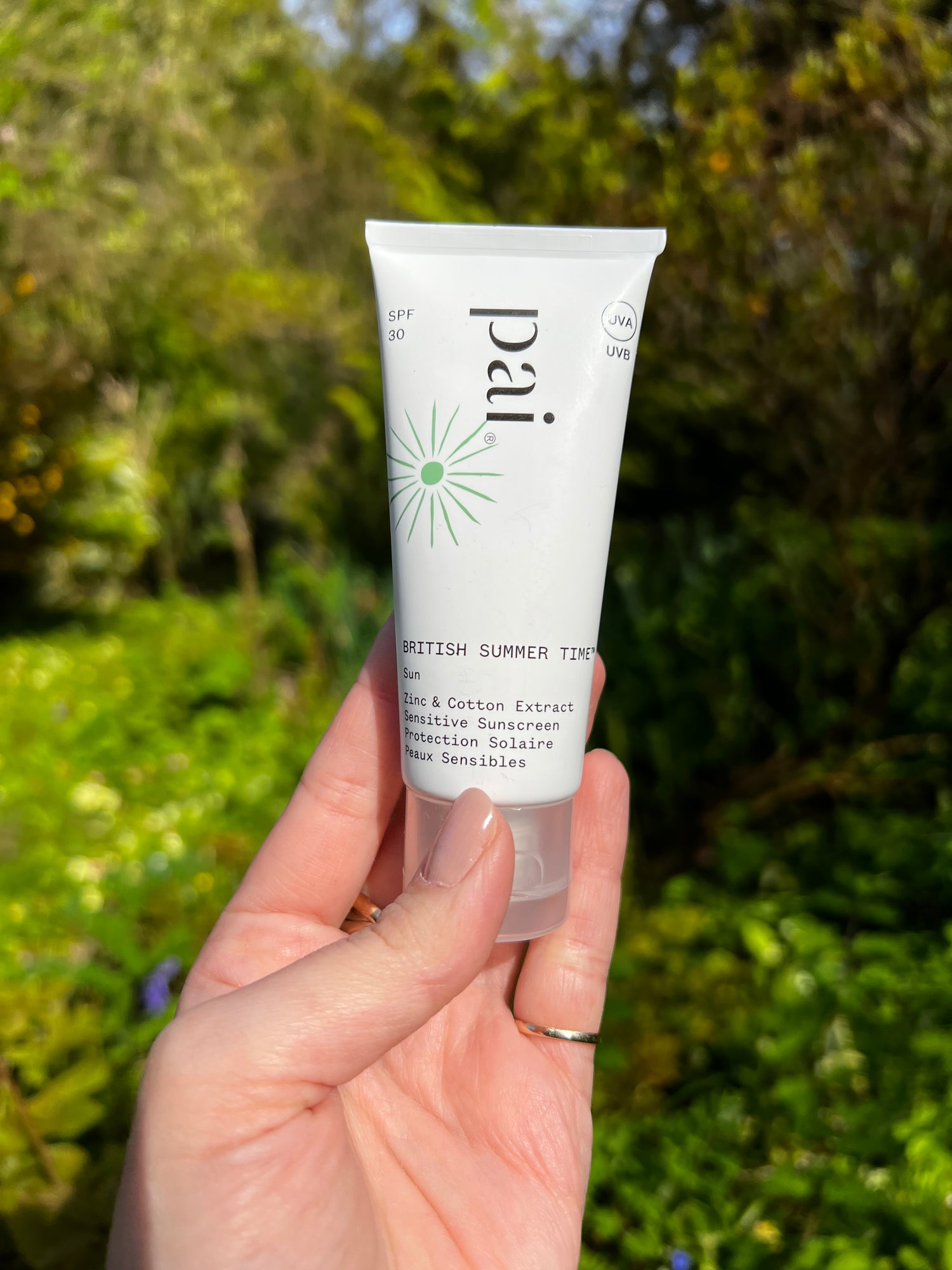 Pai British Summer Time natural sun cream best for sensitive skin psoriasis and eczema